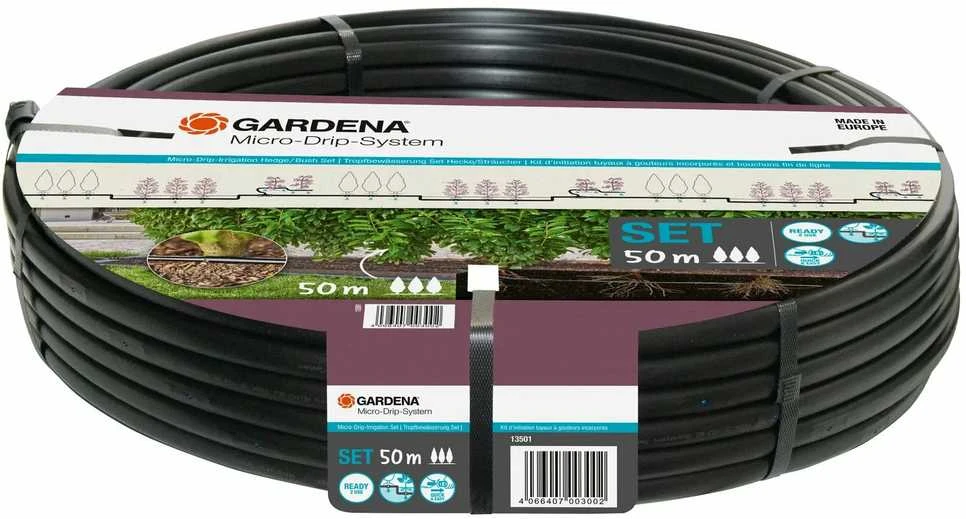 Gardena Lašelinio drėkinimo rinkinys krūmams/gyvatvorėms (50 m)
