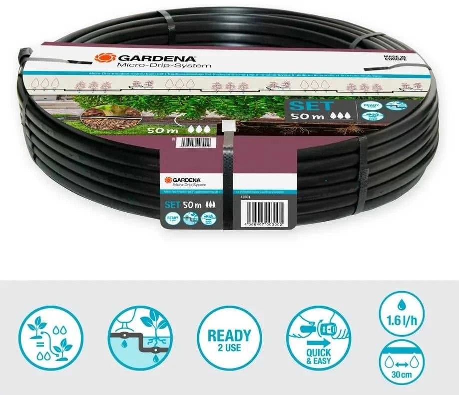 Gardena Lašelinio drėkinimo rinkinys krūmams/gyvatvorėms (50 m)