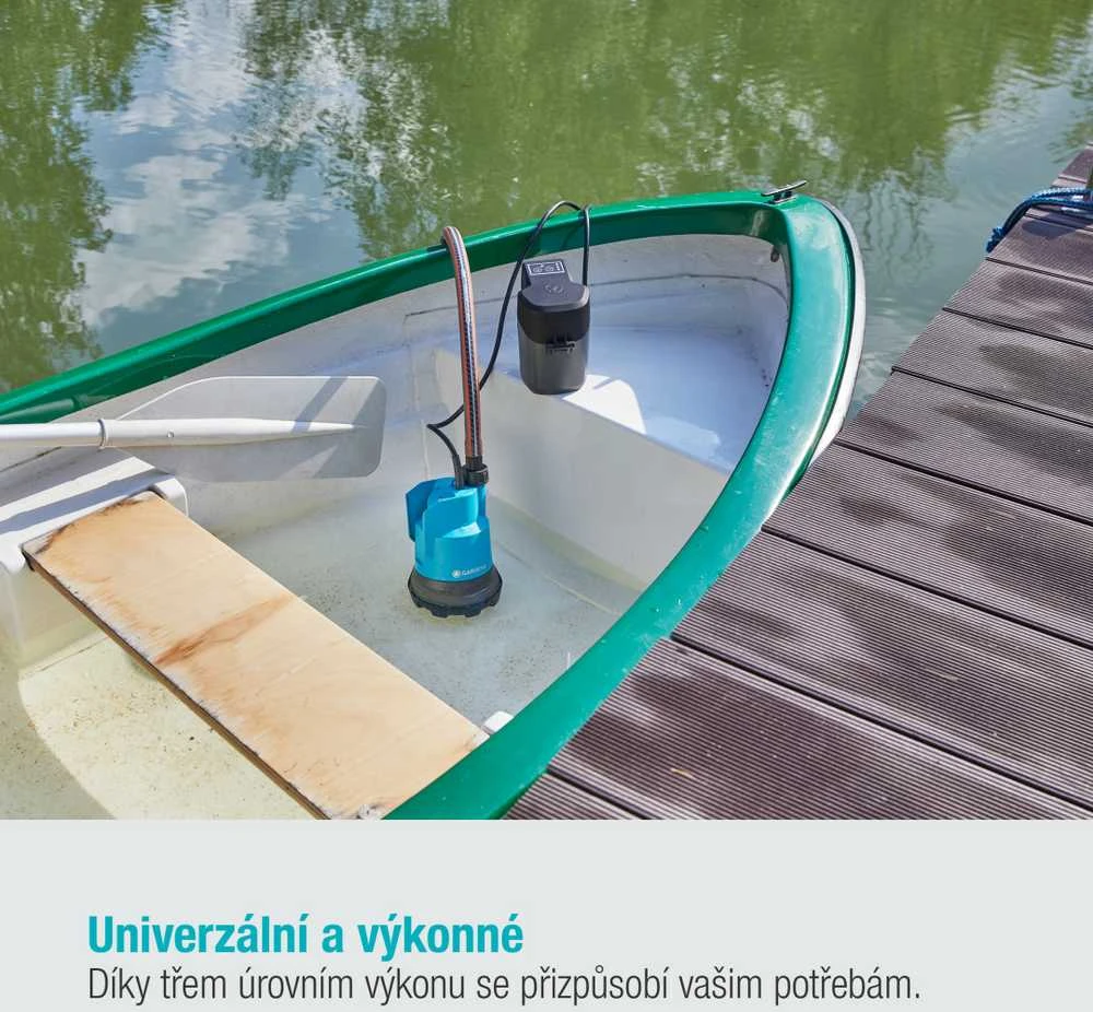 Gardena Akumuliatorinis panardinamas siurblys švariam vandeniui 2000/2 18V P4A