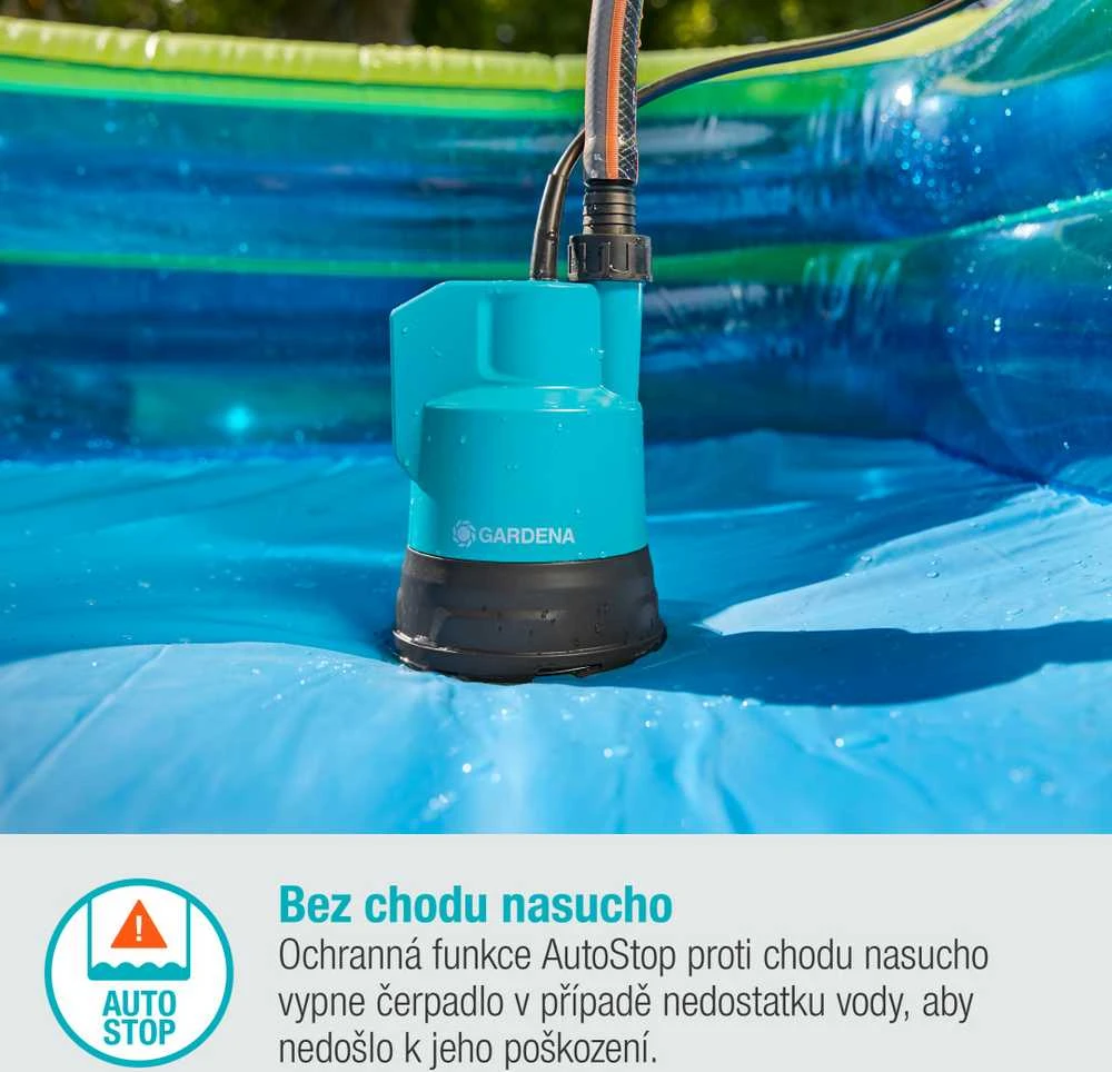 Gardena Akumuliatorinis panardinamas siurblys švariam vandeniui 2000/2 18V P4A
