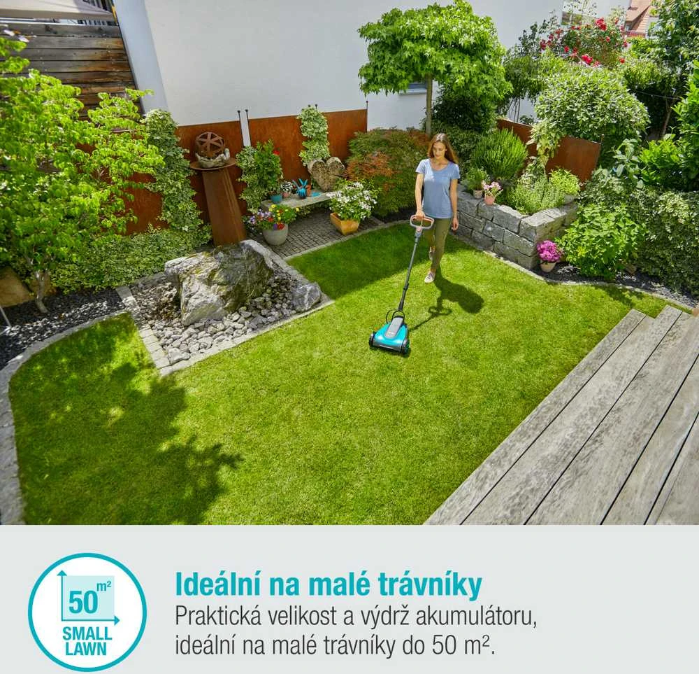 Gardena Akumuliatorinė vejapjovė HandyMower 22/18V P4A
