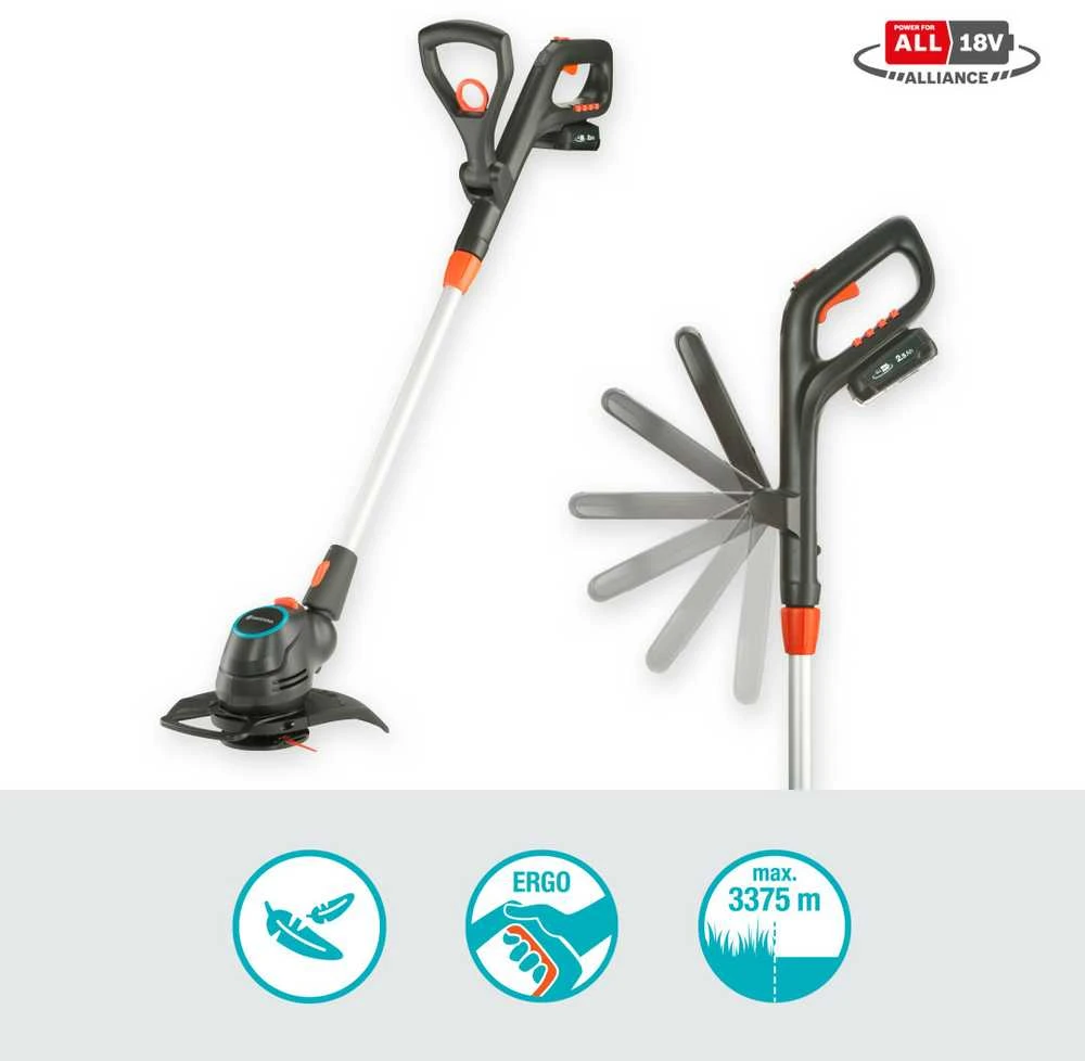 Gardena akumuliatorinė žoliapjovė ComfortCut 23/18V P4A pilnas komplektas