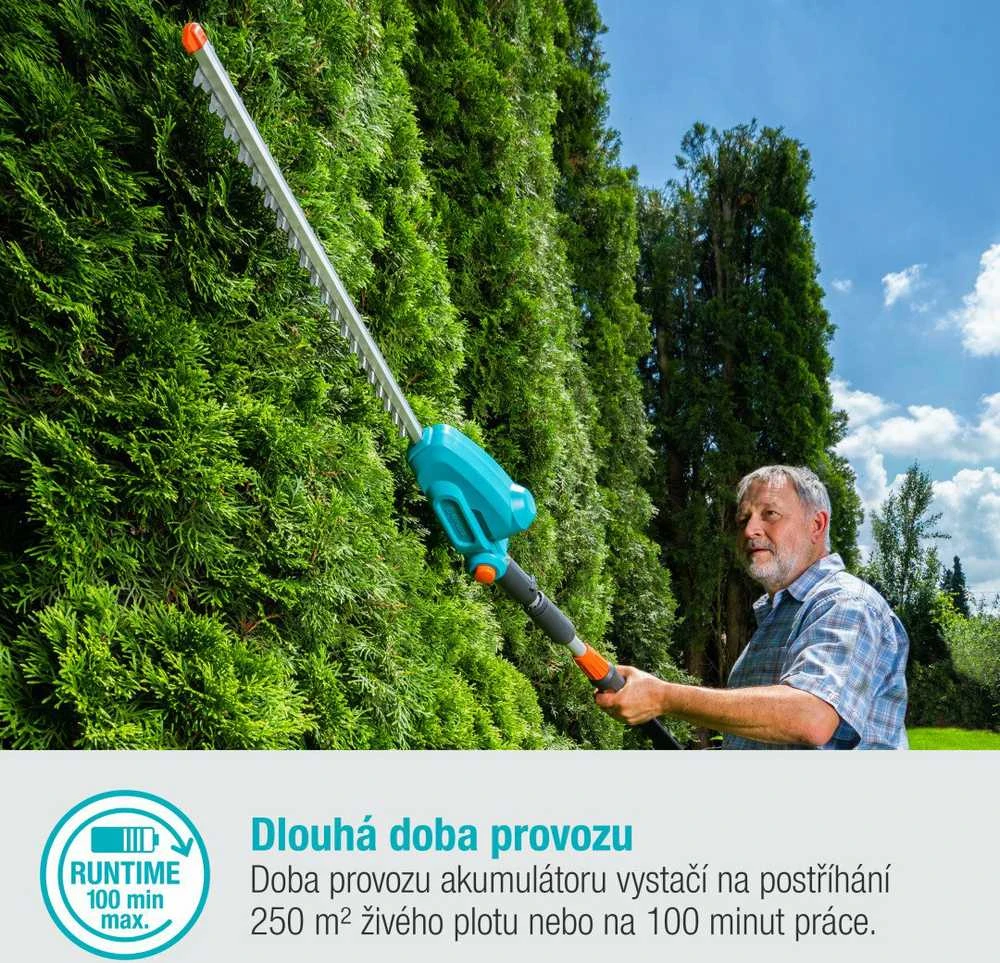 Akumuliatorinės teleskopinės gyvatvorių žirklės Gardena THS 42/18V P4A