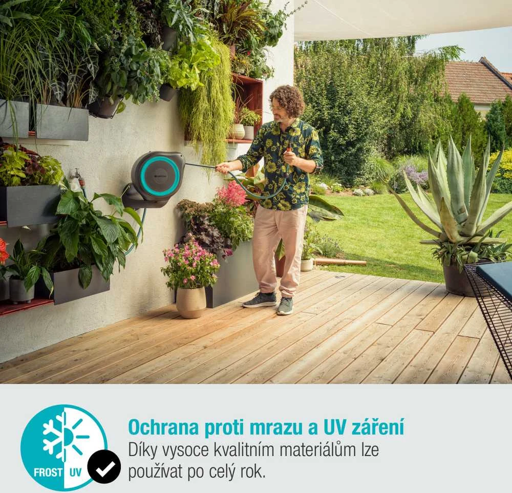 Gardena Prie sienos tvirtinama žarnos ritė "RollUp S"