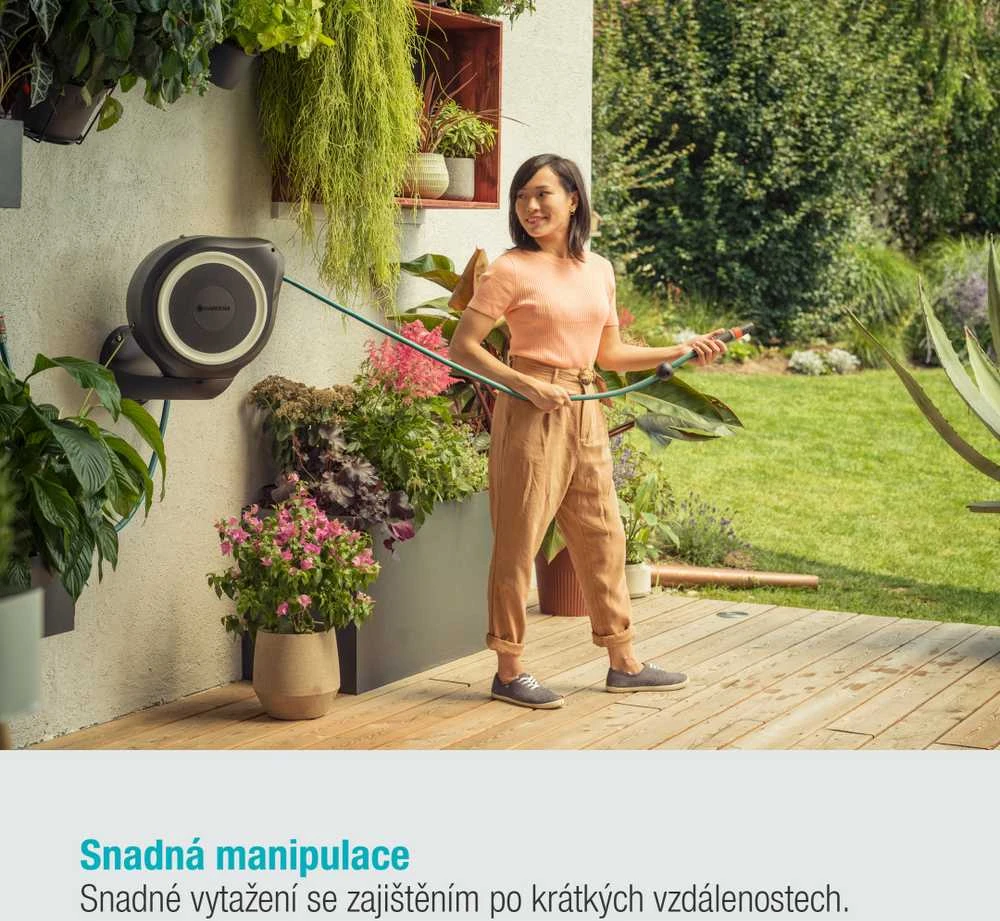 Gardena Prie sienos tvirtinama žarnos ritė "RollUp M"