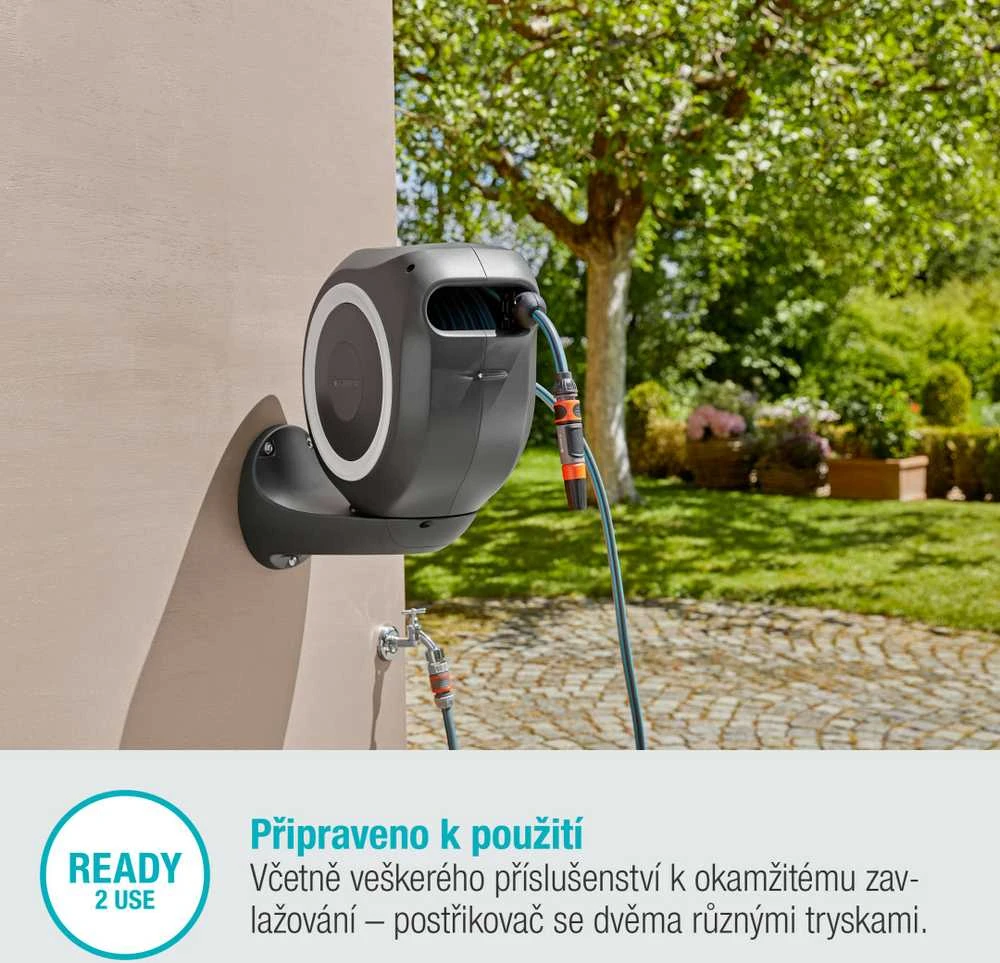 Gardena Prie sienos tvirtinama žarnos ritė "RollUp M"