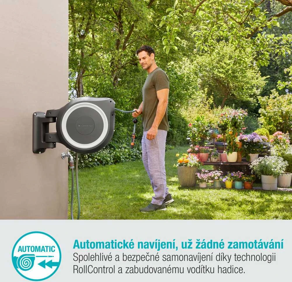 Ritė su žarna Gardena 25m RollUp M/L 9704736-01