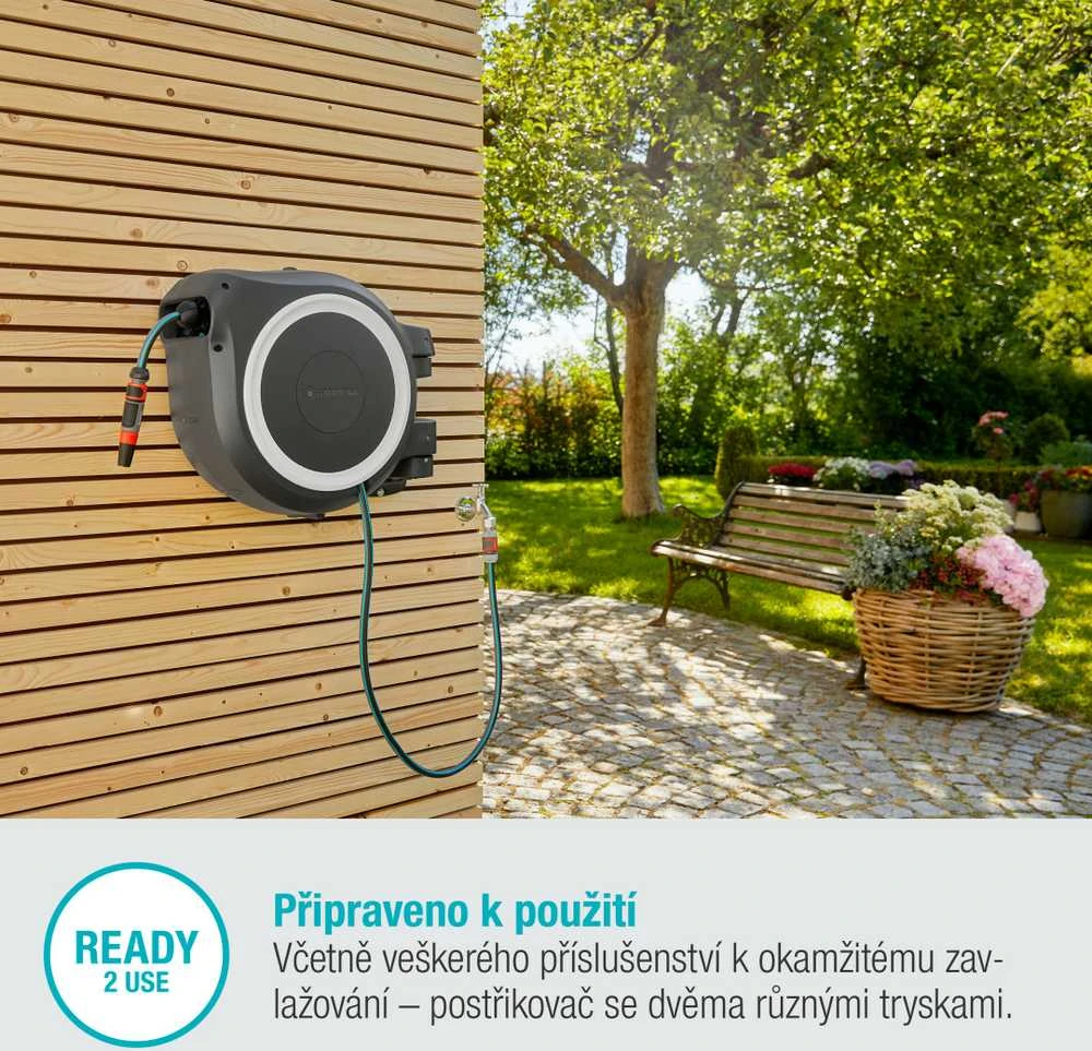 Gardena Prie sienos tvirtinama žarnos ritė "RollUp L"