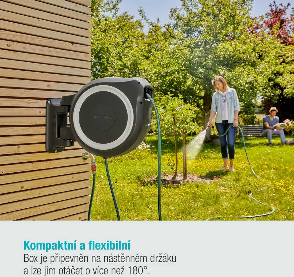 Gardena Prie sienos tvirtinama žarnos ritė "RollUp L"