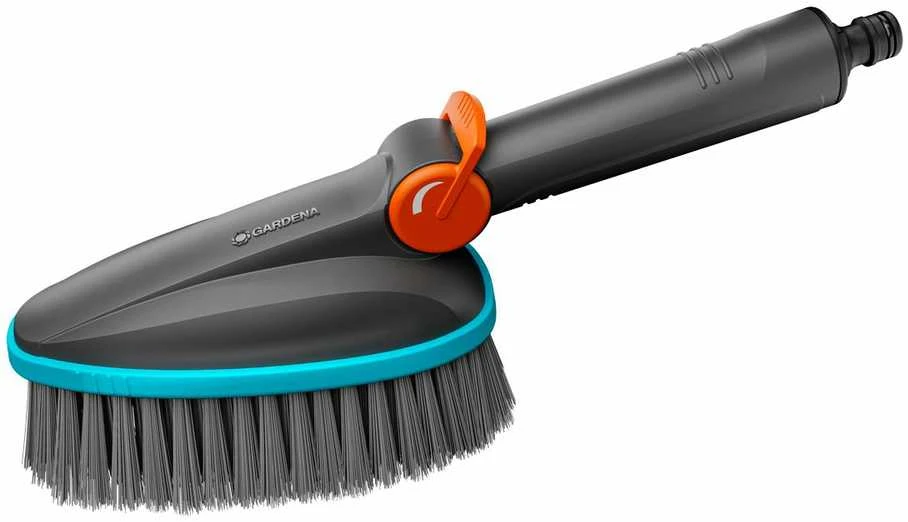 Gardena "Cleansystem" rankinis šepetys "Soft" M, su vandens jungtimis, skirtas mažesniems paviršiams