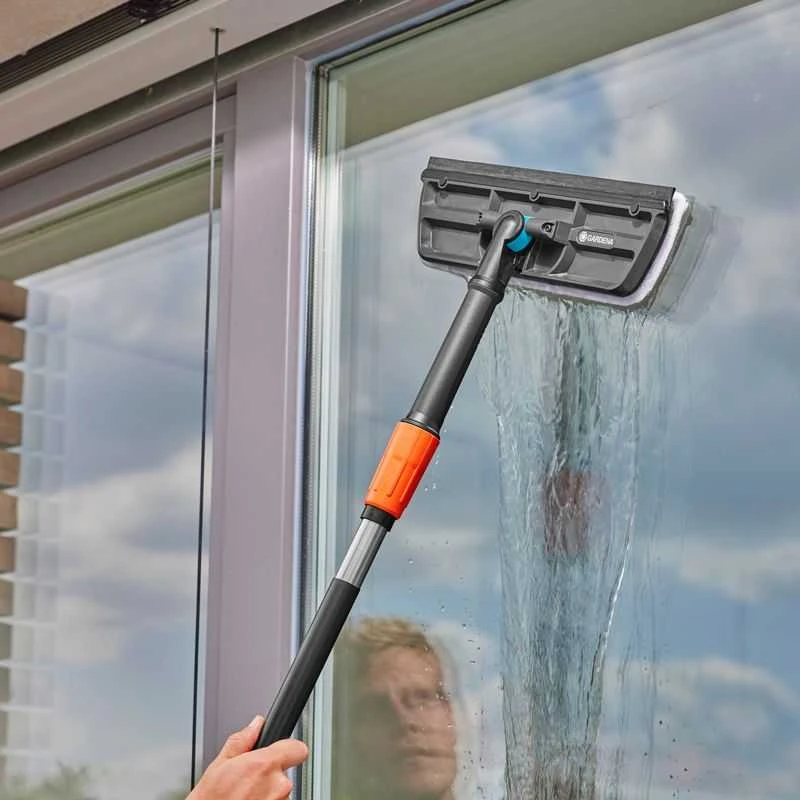 Gardena "Cleansystem" langų valytuvas su mikropluošto šluoste