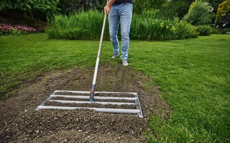 Gardena Combisystem žemės lyginimo grėblys