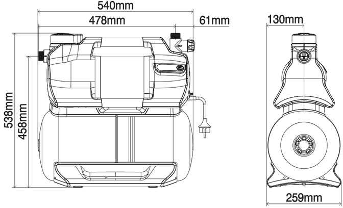 Gardena Siurblys su slėgio rezervuaru 5600 SilentComfort