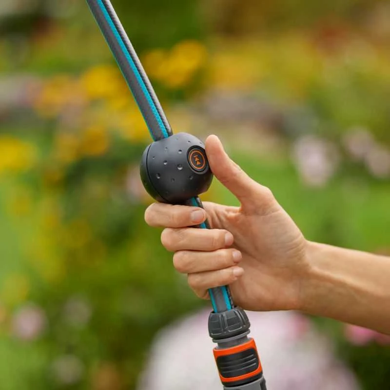 Gardena Akumuliatorinė prie sienos tvirtinama žarnos ritė PowerRoll XXL, rinkinys, 40 m žarnos, mėlyna/pilka