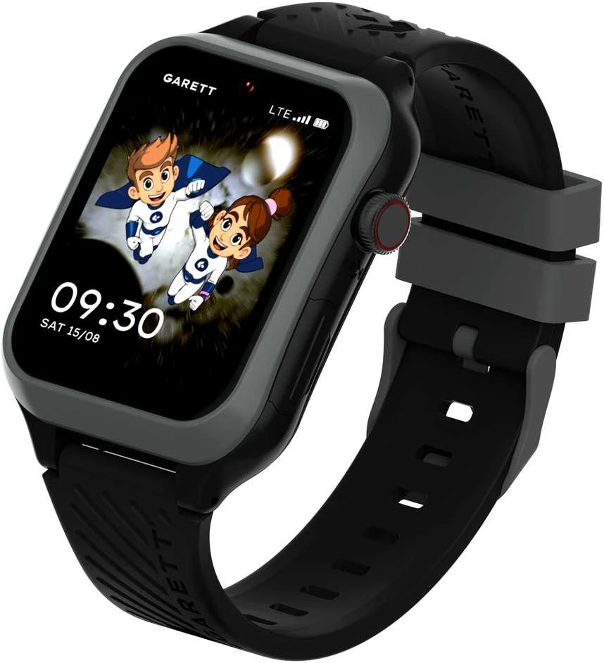 Išmanusis laikrodis vaikams su lietuvišku meniu Garett Kids Essa 2 AI 4G Juodas