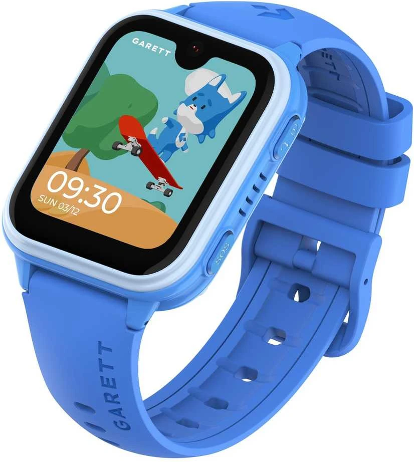 Išmanusis laikrodis su lietuvišku meniu Garett Kids Vibe AI 4G su GPS, kamera, Mėlyna