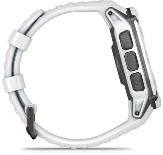 Išmanusis laikrodis Garmin Instinct 2X Solar, Juodos ir baltos spalvų korpusas su baltos spalvos dirželiu