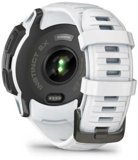 Išmanusis laikrodis Garmin Instinct 2X Solar, Juodos ir baltos spalvų korpusas su baltos spalvos dirželiu