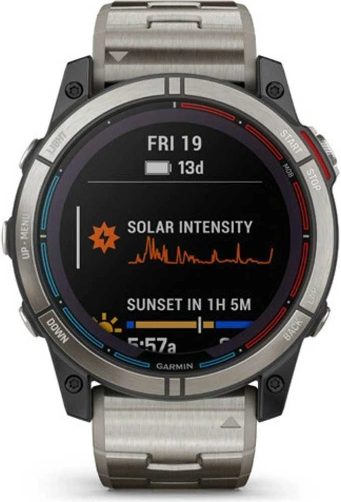 Išmanusis laikrodis Quatix 7X Solar Edition, Titaninis apvadas su titaniniu dirželiu