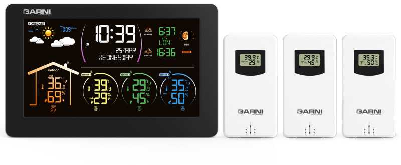 Garni Technology GARNI 580 Line - Orų stotis su 3 belaidžiais jutikliais