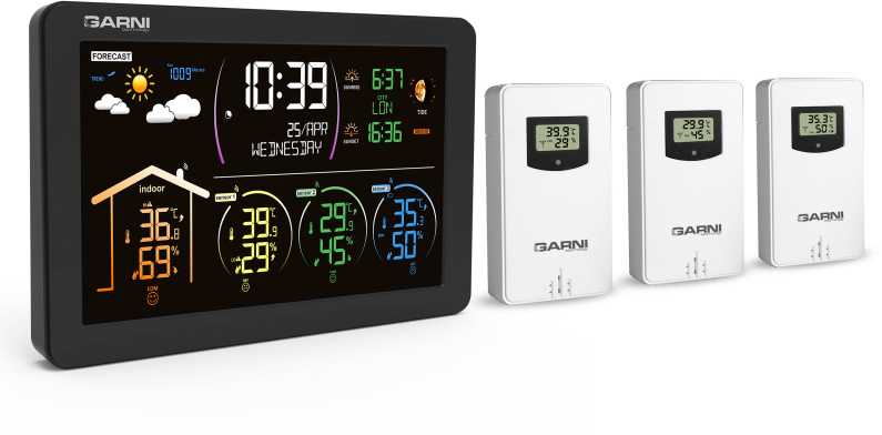 Garni Technology GARNI 580 Line - Orų stotis su 3 belaidžiais jutikliais