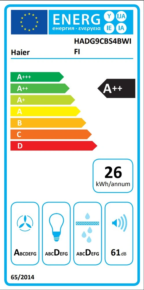Gartraukis Haier HADG9CBS4BWIFI
