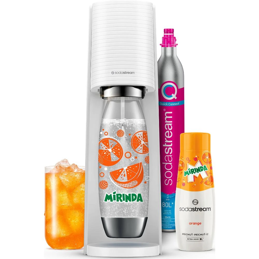 Gazuotų gėrimų gaminimo aparato SodaStream Terra rinkinys, baltas aprašymas - Prekės nuotrauka