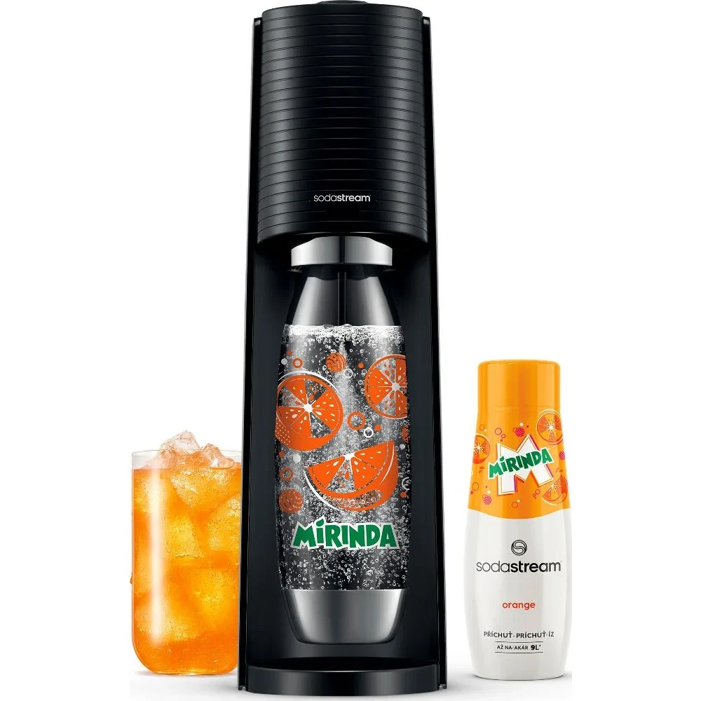 Gazuotų gėrimų gaminimo aparato SodaStream Terra rinkinys, juodas aprašymas - Prekės nuotrauka
