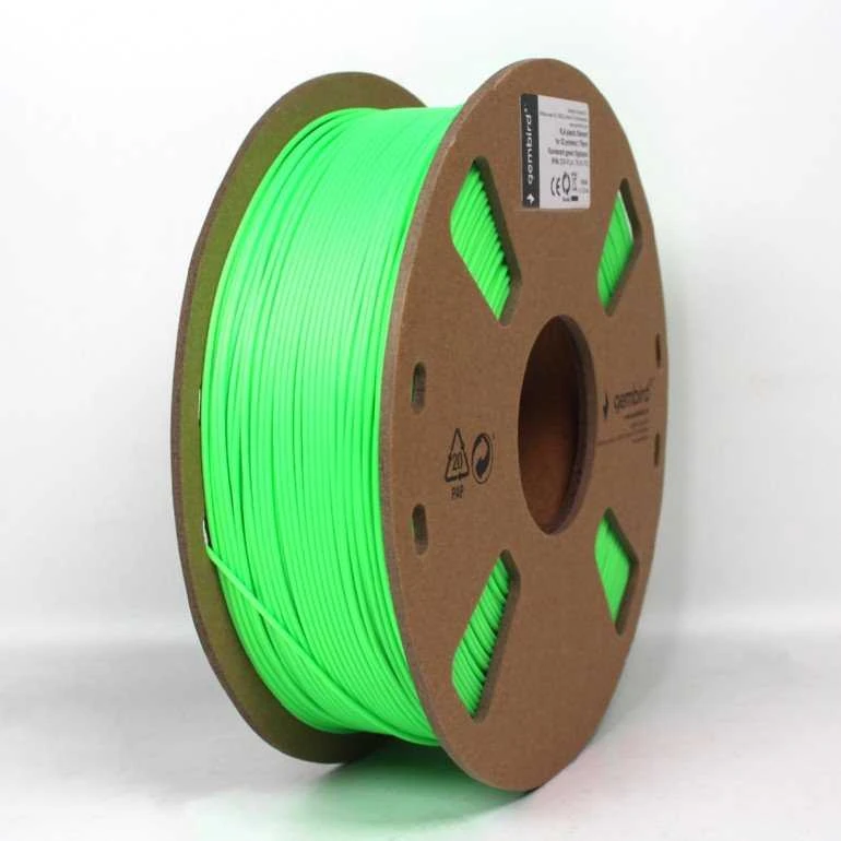 GEMBIRD 3DP-ABS1.75-01-FG siūlas Gembird ABS fluorescencinis Žalias 1,75mm 1kg