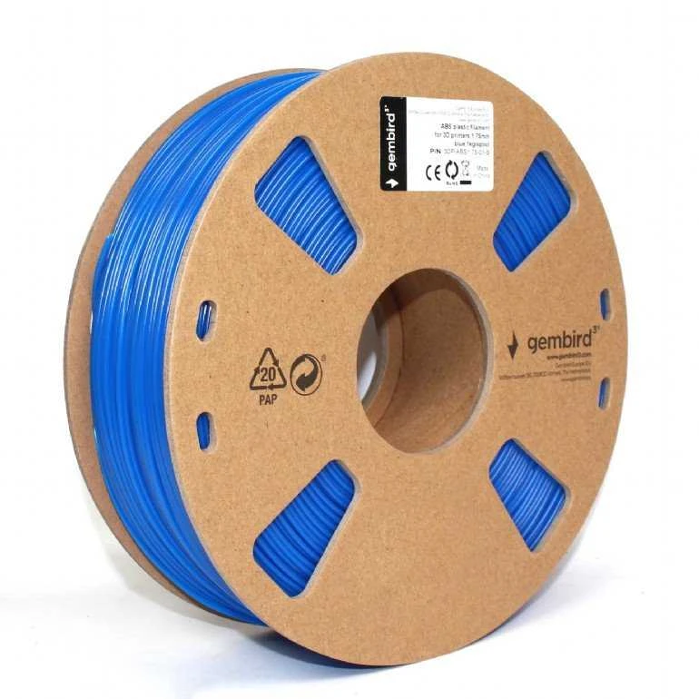 Gembird Flashforge ABS plastikas filamentas | 1.75 mm diameter, 1kg/spool | Mėlyna