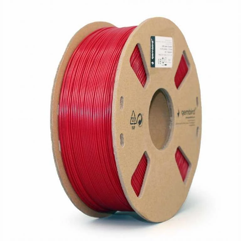 Gembird Flashforge ABS plastikas filamentas | 1.75 mm diameter, 1kg/spool | Raudona