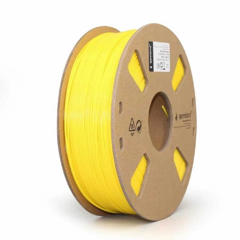 Gembird Flashforge ABS plastikas filamentas | 1.75 mm diameter, 1kg/spool | Geltona