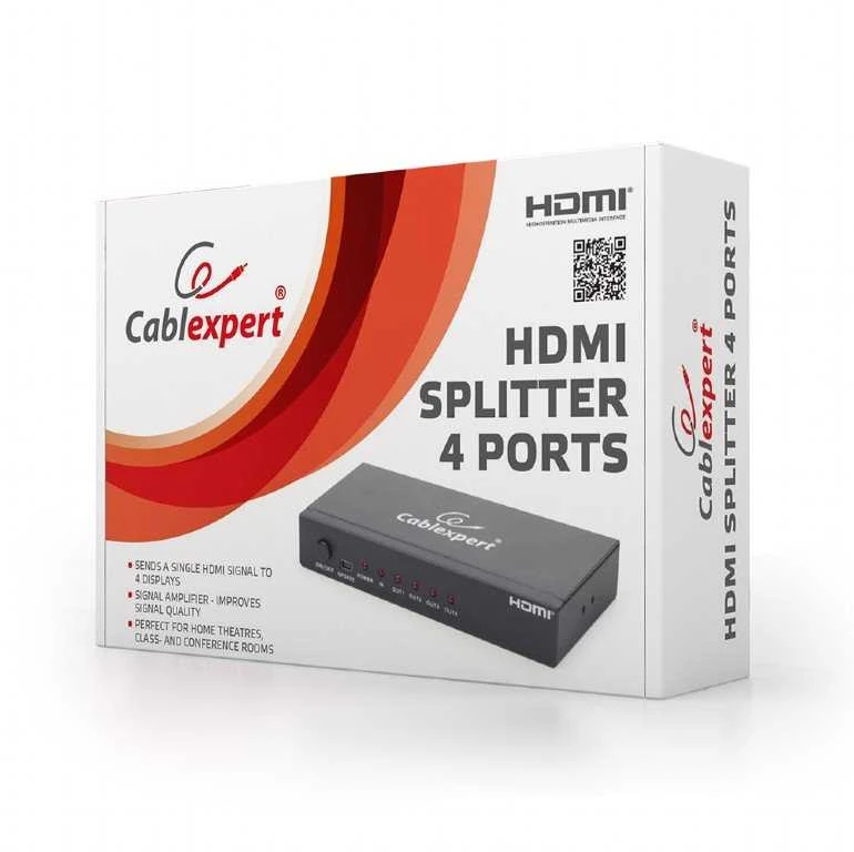 Gembird DSP-4PH4-02 video splitter HDMI 4x HDMI
