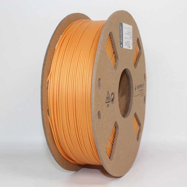 Gembird PLA+ oranžinis 3D spausdinimo siūlas, 1kg ritė