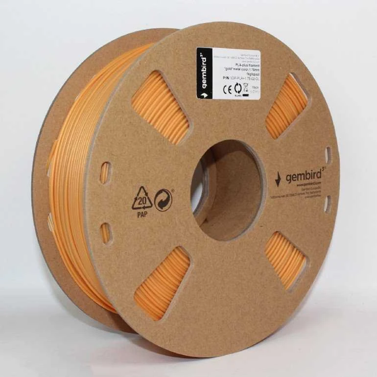 GEMBIRD 3DP-PLA+1.75-02-O siūlas Gembird PLA-plus Oranžinis 1,75mm 1kg