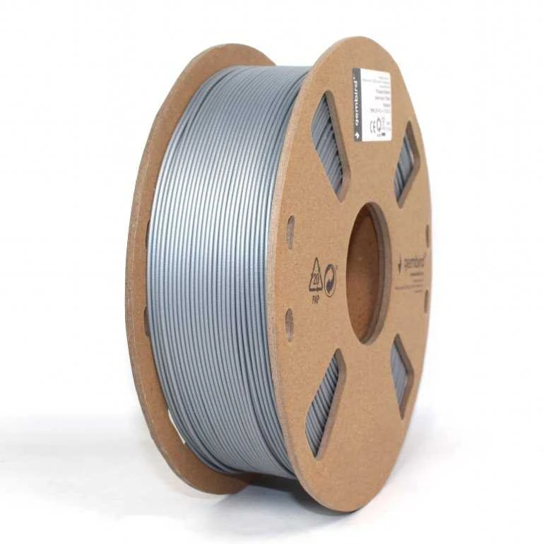 GEMBIRD 3DP-PLA+1.75-02-S siūlas Gembird PLA-plus Sidabrinis 1,75mm 1kg