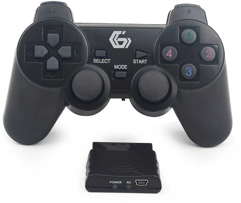 GEMBIRD JPD-WDV-01 Gembird Wireless dvigubos vibracijos žaidimų pultelis, PS2/PS3/PC JPD-WDV-01