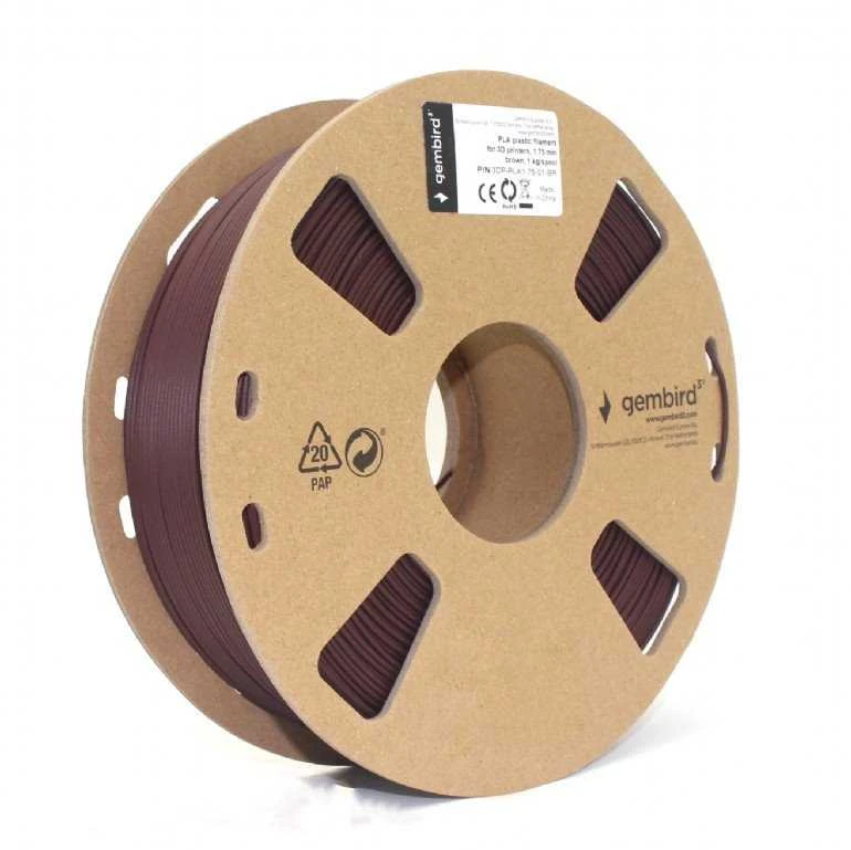 GEMBIRD 3DP-PLA1.75-01-BR Gembird PLA Brown 1,75mm 1kg