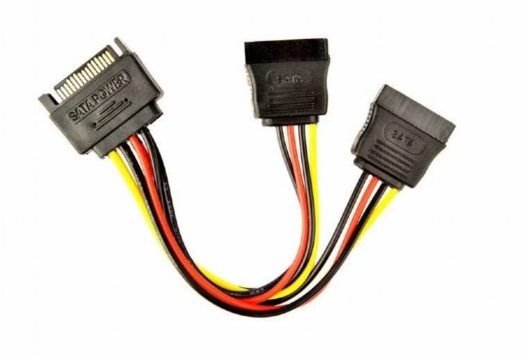 GEMBIRD CC-SATAM2F-01 maitinimo skirstytuvas SATA 15 kontaktų -> 2x SATA HDD - tiesus