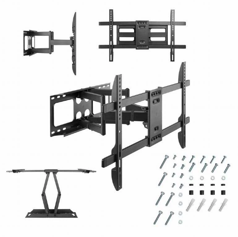 Gembird | Viso judesio sieninis laikiklis | Ištaisyta | 37-80 " | Maksimalus svoris (keliamoji galia) 60 kg | Juodas