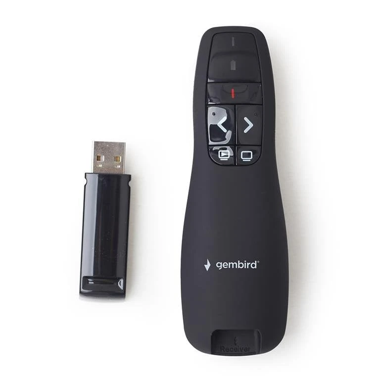 Gembird WP-L-12 wireless presenter RF Juodas