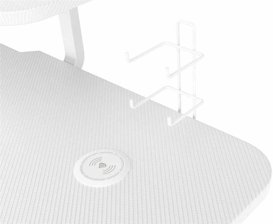 Žaidimų stalas Genesis Holm 320 RGB Gaming Desk, Baltas