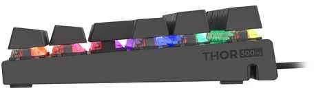 GNS Klaviatūra žaidimams GENESIS THOR 303 TKL CZ/SK RGB BACKLIGHT MECHANICAL Raudonas Juodas HOT SWAP
