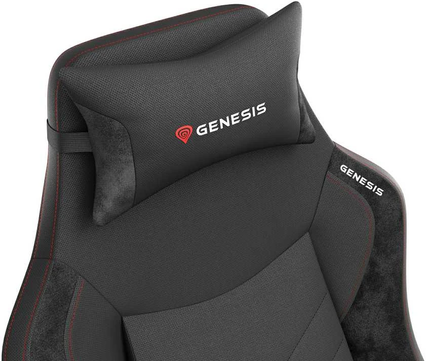 Genesis Gaming Chair Nitro 890 G2 Atlošo apmušalų medžiaga: Eko oda, Sėdynės apmušalų medžiaga: Eko oda, Pagrindo medžiaga: Metalas, Ratukų medžiaga: Nailonas su CareGlide danga | Juodas/Raudona