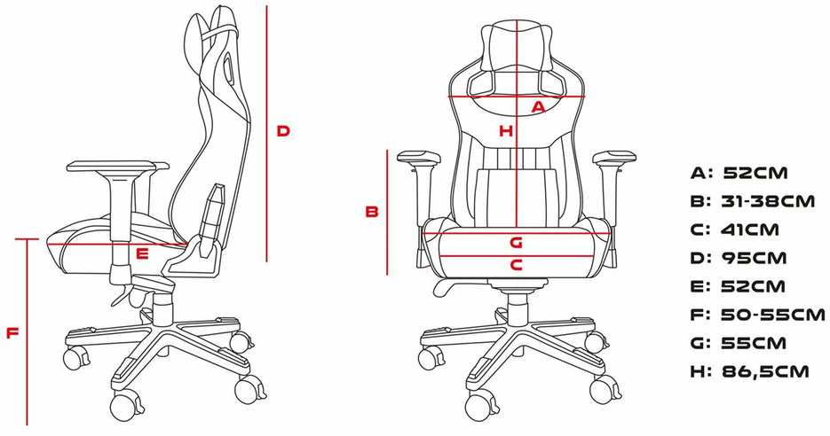 Žaidimų kėdė Genesis Nitro 950 Gaming Chair, Juoda