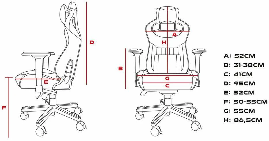 Žaidimų kėdė Genesis Nitro 950 Gaming Chair, Juoda