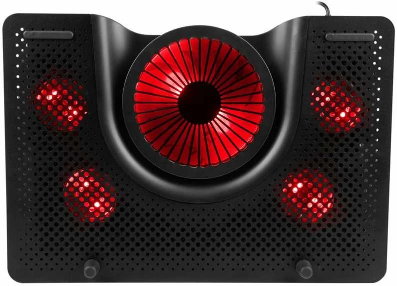 Genesis OXID 550 | nešiojamo kompiuterio aušinimo padas |  15.6-17.3 5 FANS, LED LIGHT, 1 USB | 400 x 280 x 55 mm |