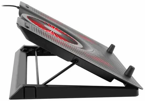 Genesis OXID 550 | nešiojamo kompiuterio aušinimo padas |  15.6-17.3 5 FANS, LED LIGHT, 1 USB | 400 x 280 x 55 mm |