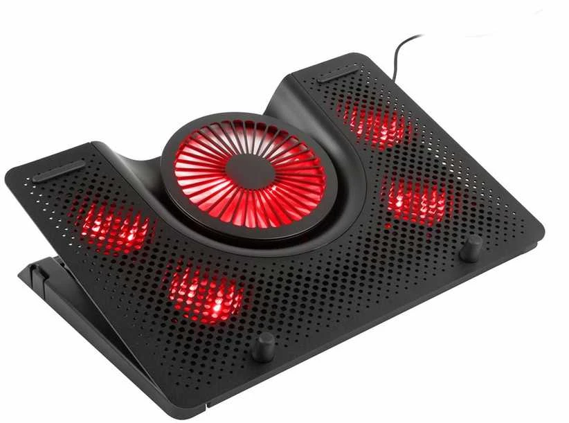 Genesis OXID 550 | nešiojamo kompiuterio aušinimo padas |  15.6-17.3 5 FANS, LED LIGHT, 1 USB | 400 x 280 x 55 mm |