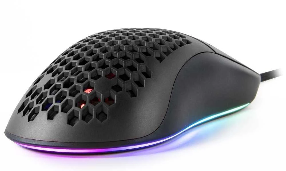 Itin lengva Žaidimų Pelė Arozzi Favo, su RGB pašvietimu, Pixart 3389 sensorius, Omron 20M switches, Juoda